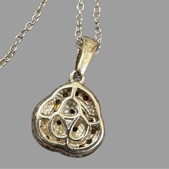 Elegant Multicolor Pendant Necklace - Picture 4 of 4